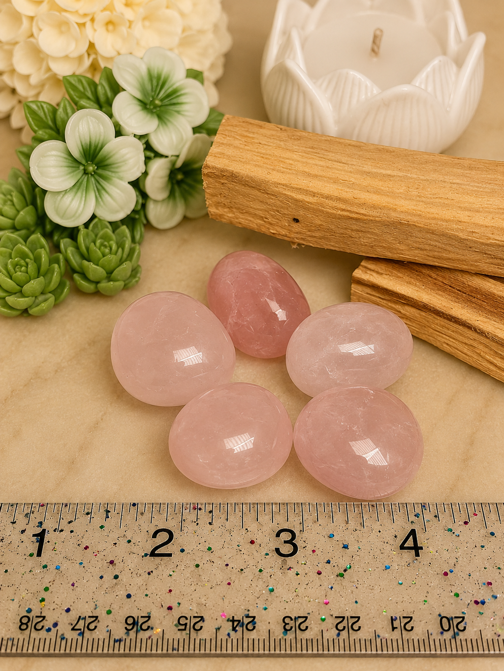 Cuarzo Rosa Tumbled Stones