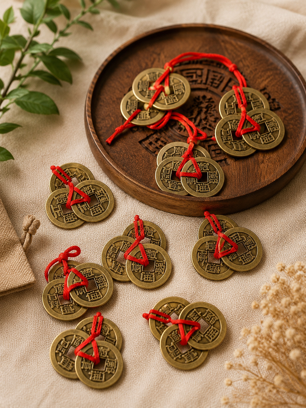 Amuletos de Monedas Chinas